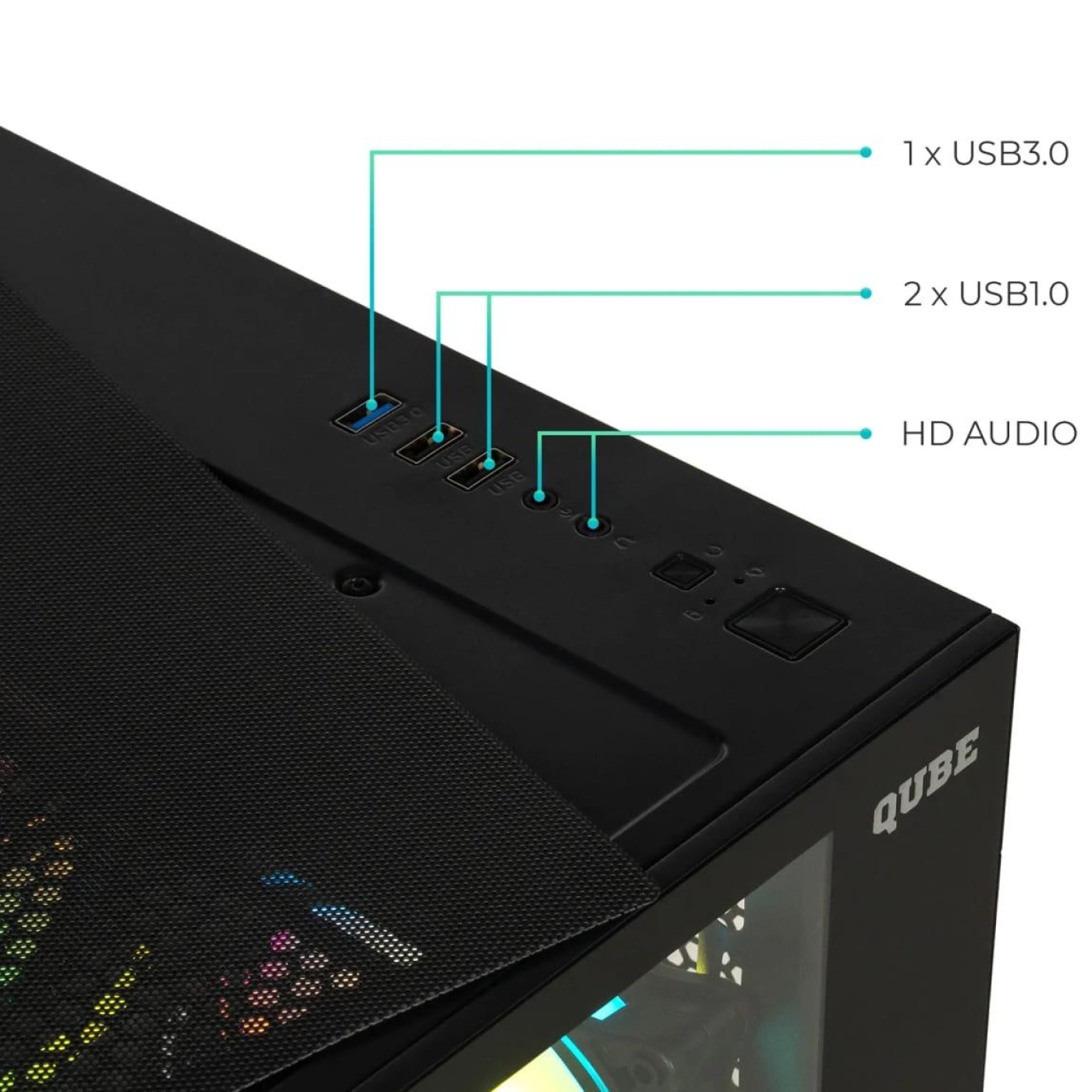 Корпус QUBE REEF ARGB Black (REEF_GBNU3) Без БП