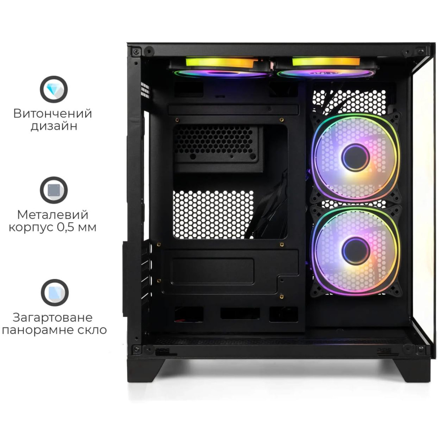 Корпус QUBE REEF ARGB Black (REEF_GBNU3) Без БП