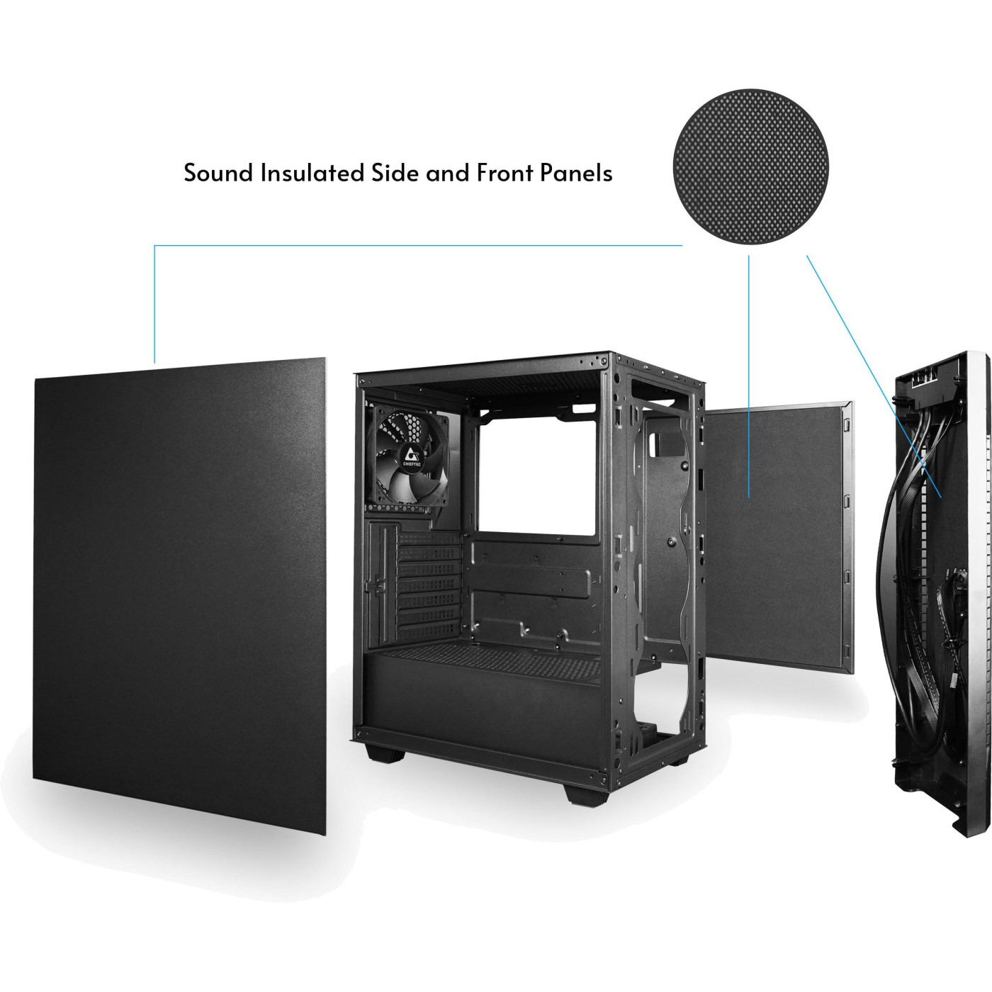 Корпус Chieftec ELOX (AS-01B-OP) Без БП