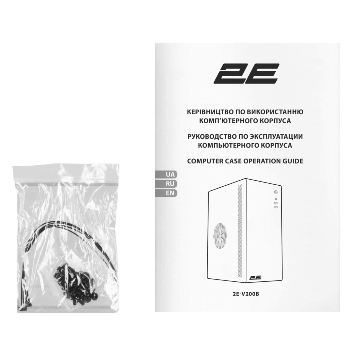 Корпус 2E Credo V200B Black без БП (2E-V200B)