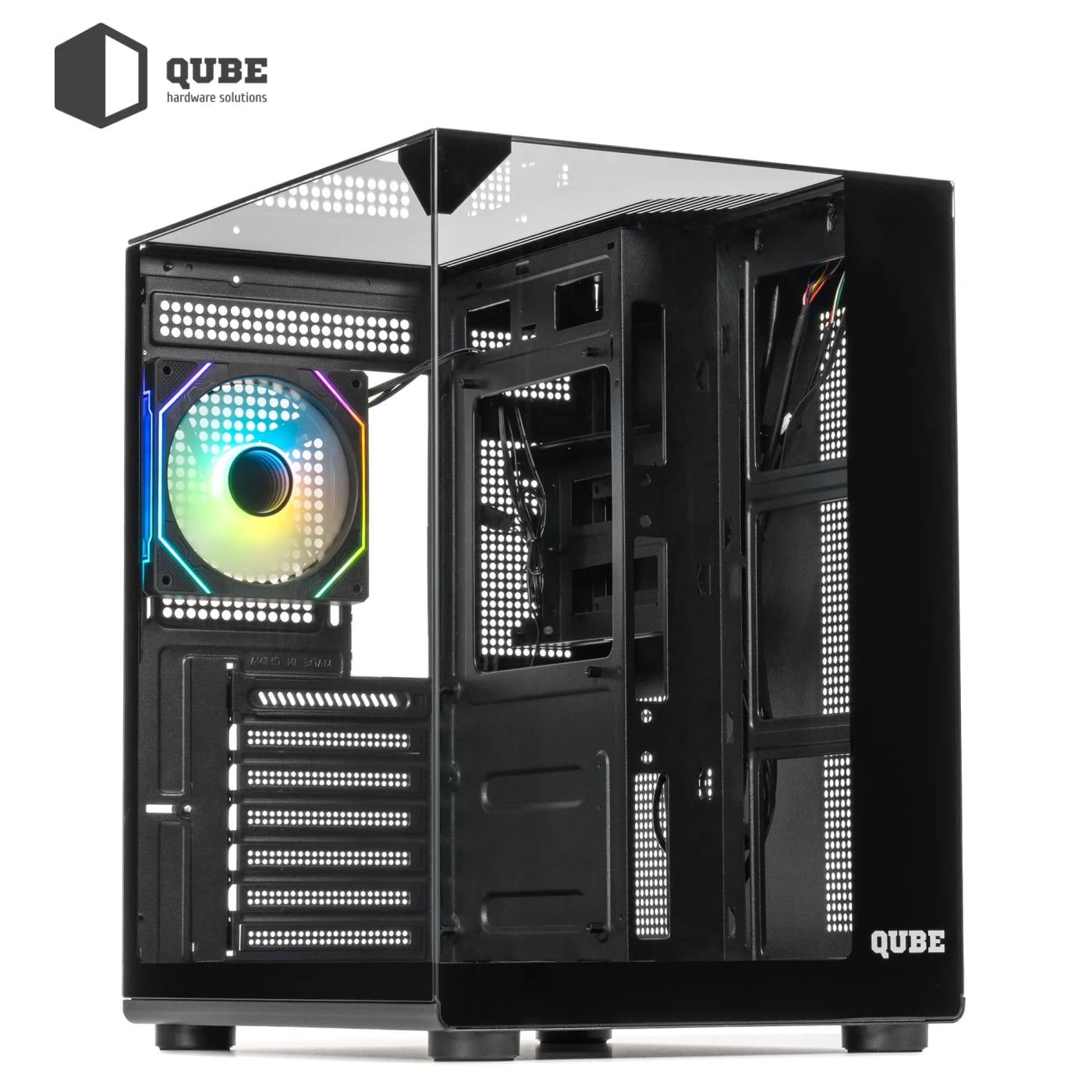 Корпус QUBE AQUARIUM ARGB Black (AQUARIUM_GBNU3) Без БП
