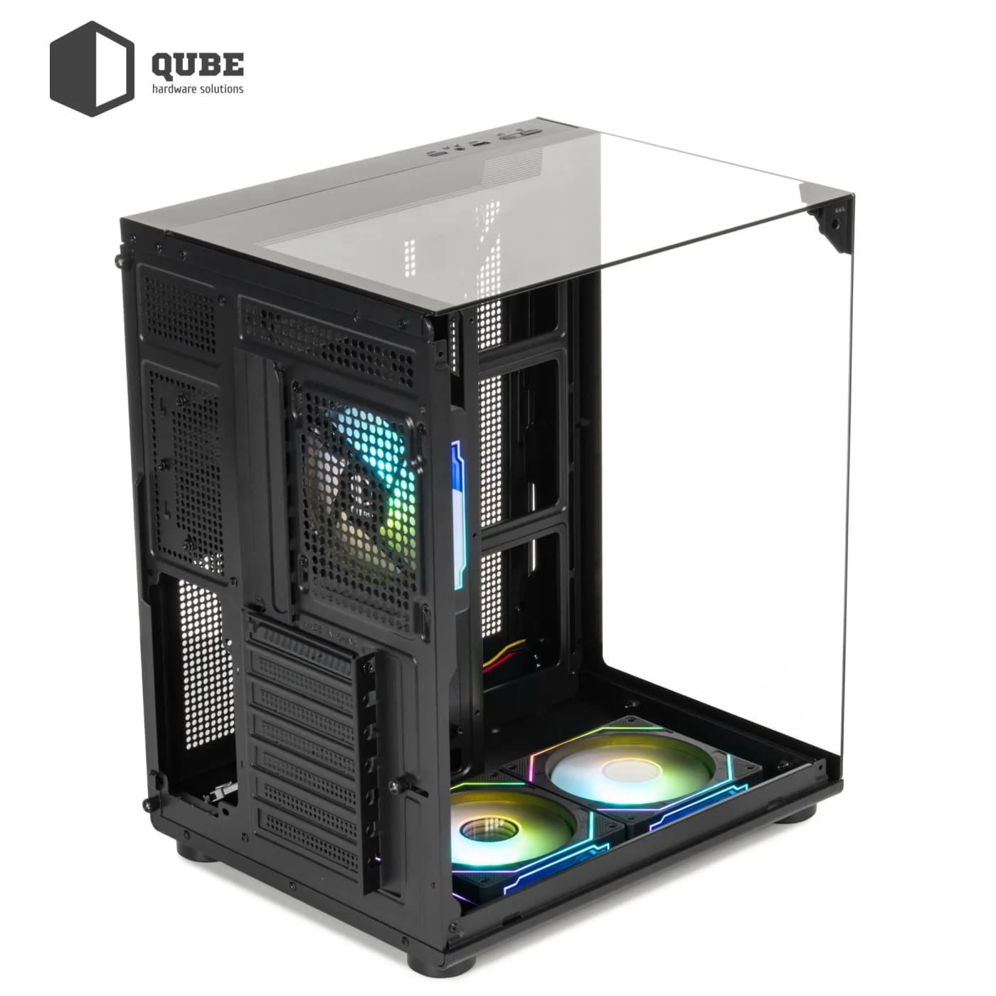 Корпус QUBE AQUARIUM ARGB Black (AQUARIUM_GBNU3) Без БП