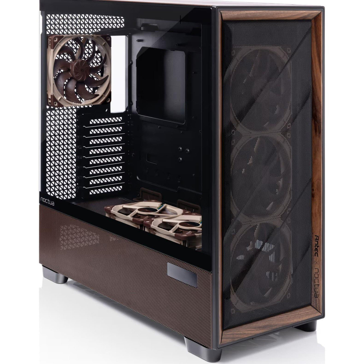 Корпус Frontier Antec Flux Pro Noctua Edition Tempered Glass без БЖ Black/Brown (Antec Flux Pro Noctua Edition) Без БП