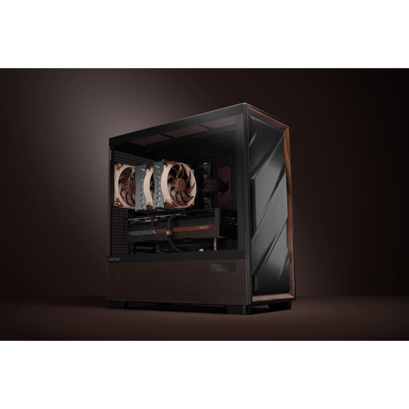 Корпус Frontier Antec Flux Pro Noctua Edition Tempered Glass без БЖ Black/Brown (Antec Flux Pro Noctua Edition) Без БП