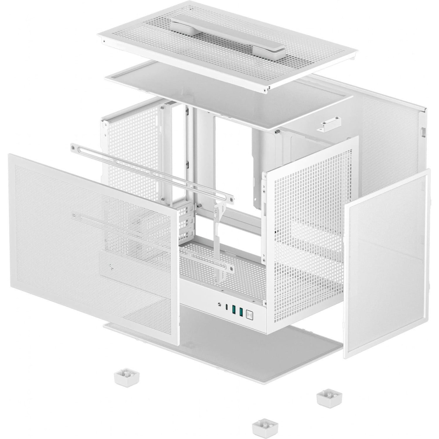 Корпус Deepcool CH160 MESH White (R-CH160-WHNMI0-G-1) Без БП