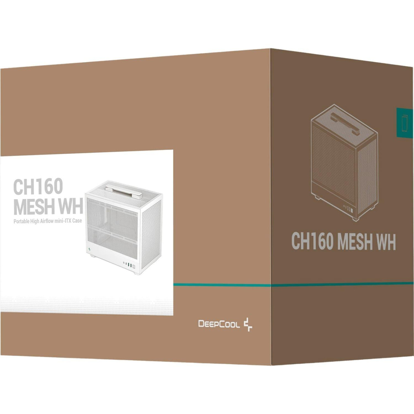 Корпус Deepcool CH160 MESH White (R-CH160-WHNMI0-G-1) Без БП