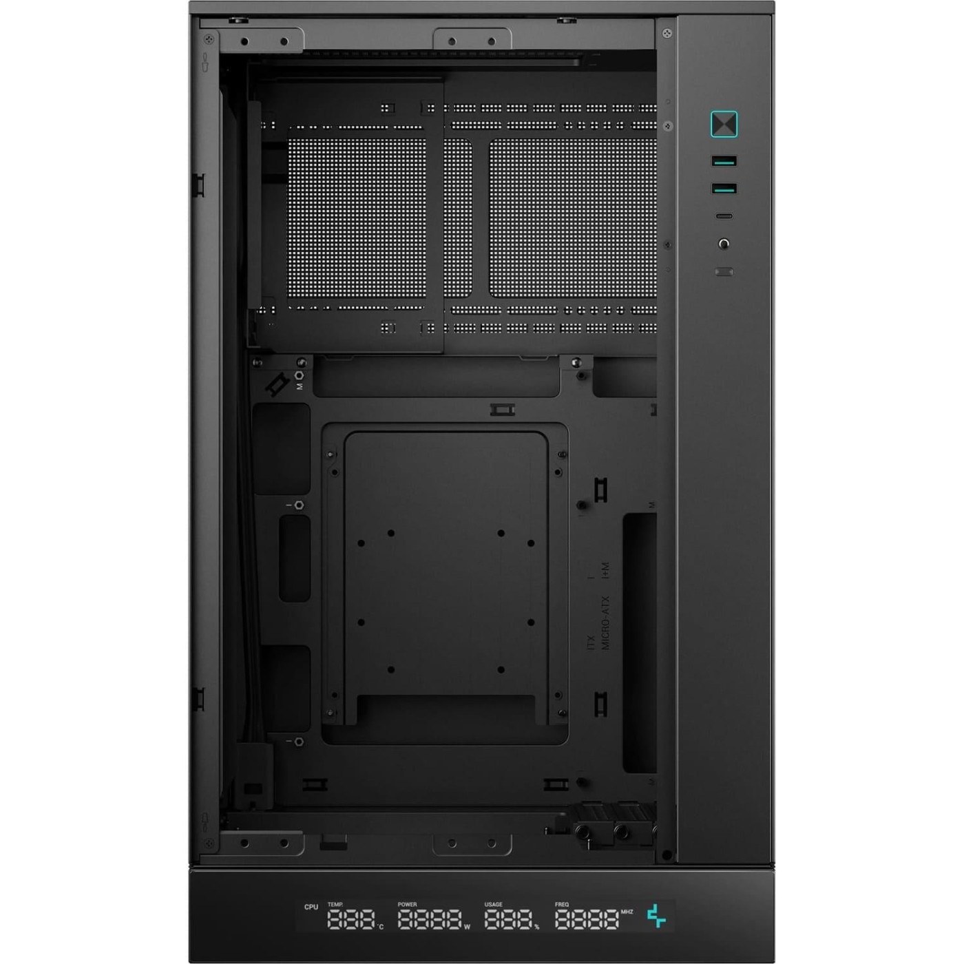 Корпус Deepcool CH270 Digital Без БП Black (R-CH270-BKNDM0-G-1)