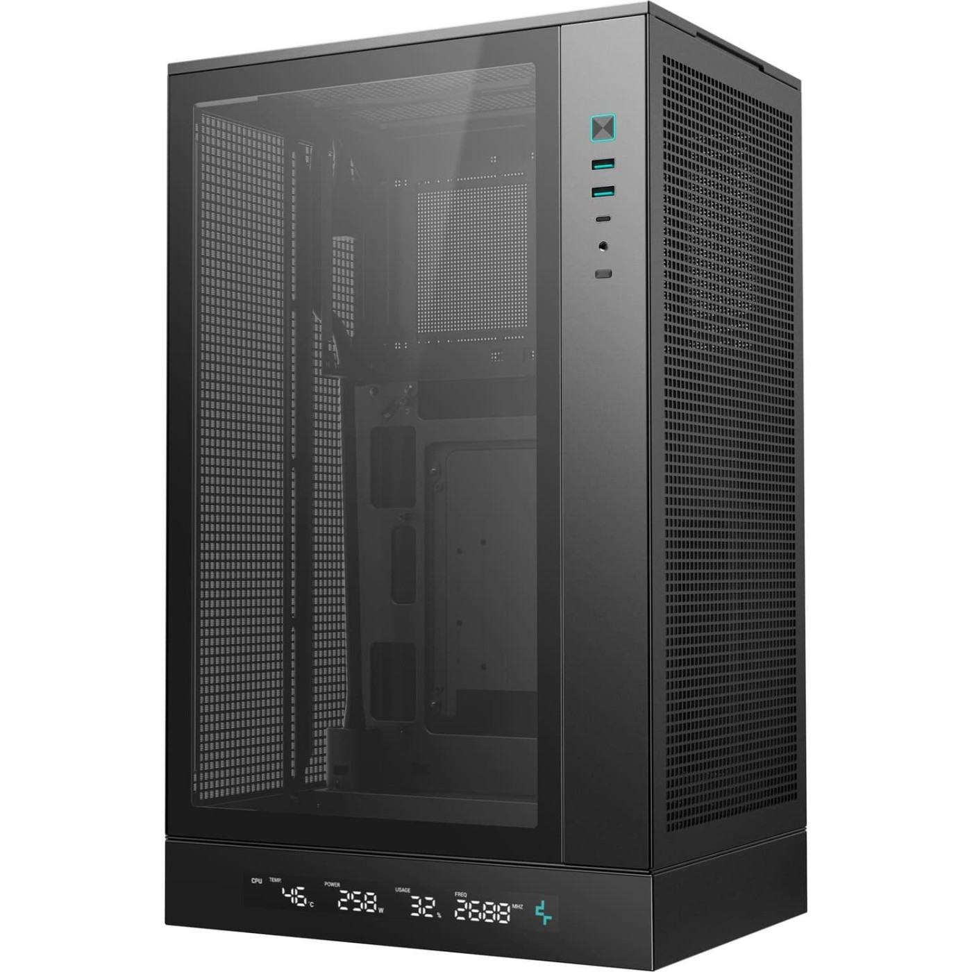 Корпус Deepcool CH270 Digital Без БП Black (R-CH270-BKNDM0-G-1)