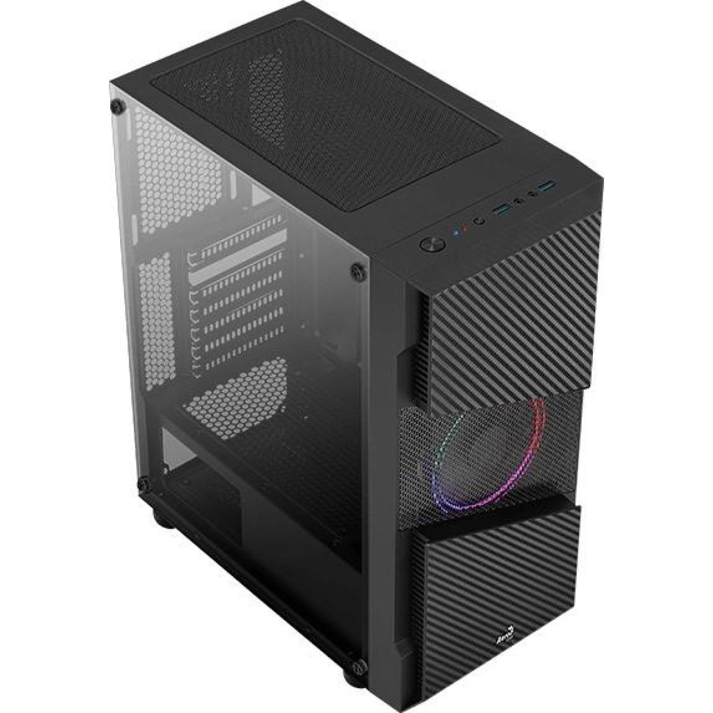 Корпус Aerocool Menace Saturn FRGB Black (MENACE FRGB-G-BK-V1) Без БП Б/у