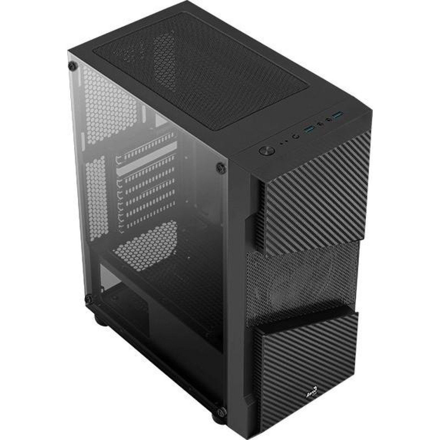 Корпус Aerocool Menace Saturn FRGB Black (MENACE FRGB-G-BK-V1) Без БП Б/у