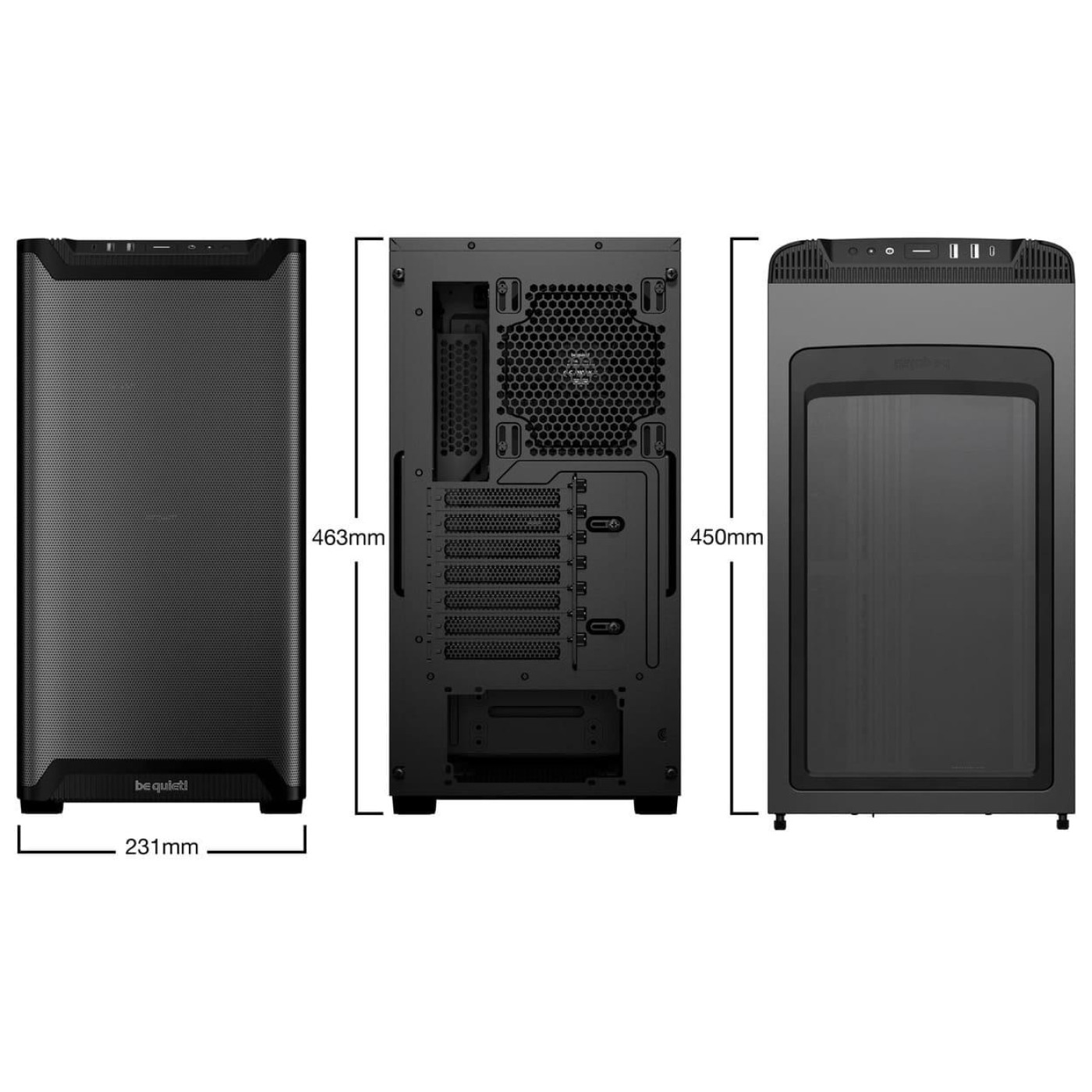 Корпус Be quiet! PURE BASE 501 Airflow Black (BG074) Б/у