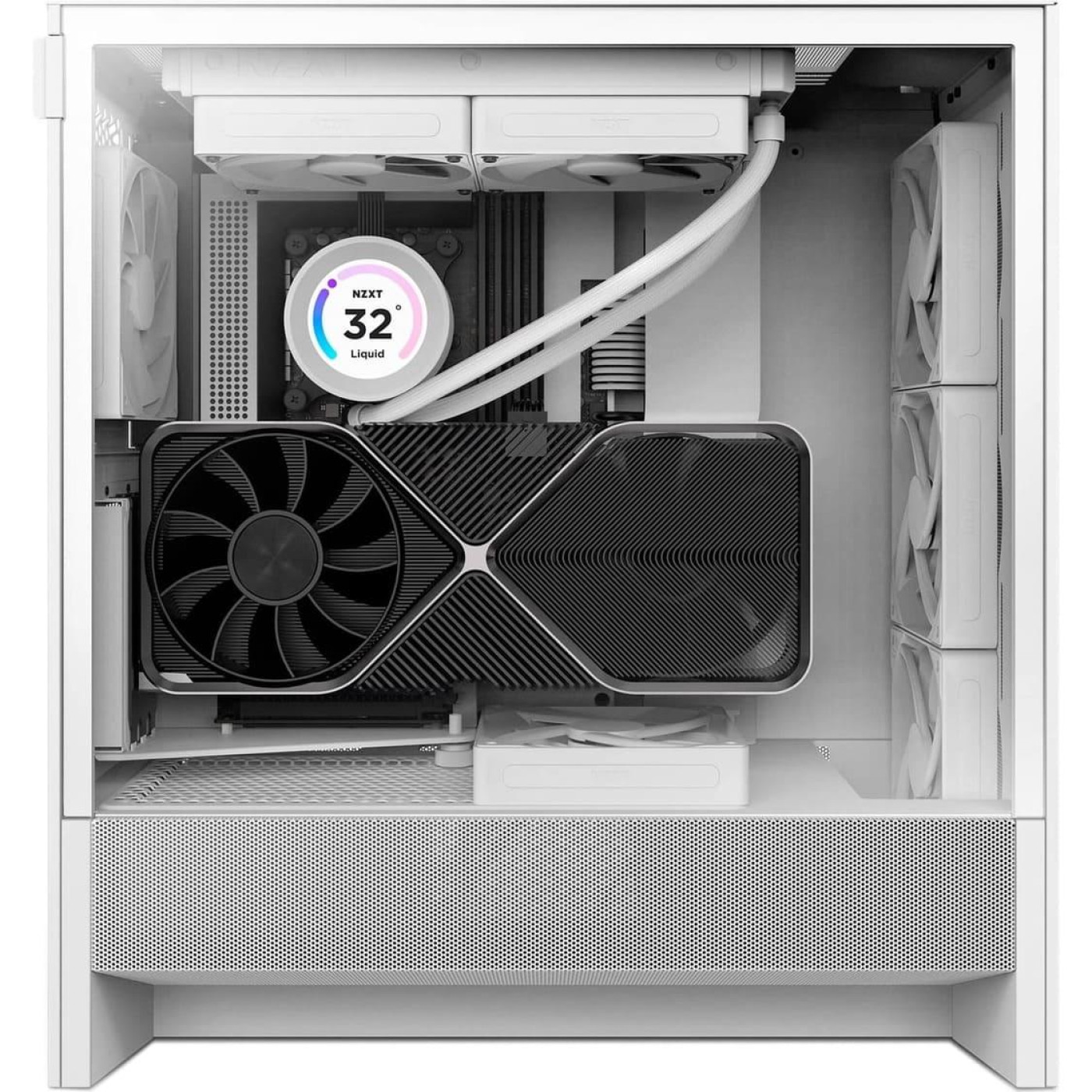 Корпус NZXT H5 Flow без БП White (CC-H52FW-01)