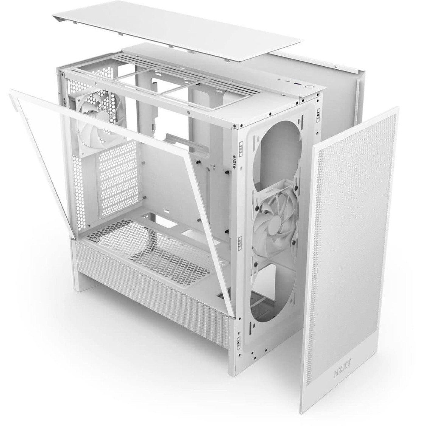 Корпус NZXT H5 Flow без БП White (CC-H52FW-01)