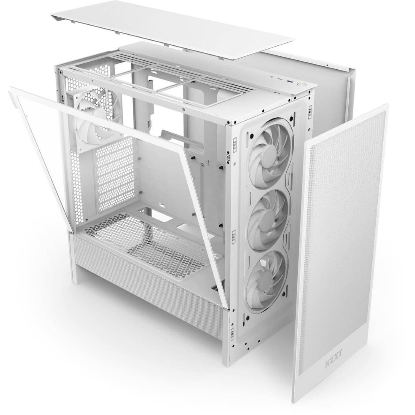 Корпус NZXT H5 Flow RGB без БЖ White (CC-H52FW-R1)