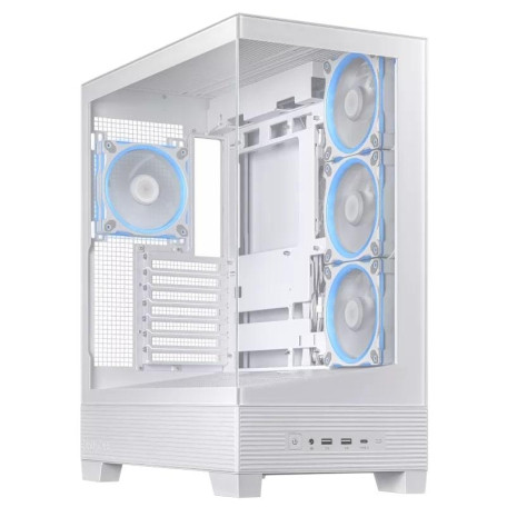 Корпус ASUS A31 Plus White Tempered Glass без БП (90DC00R3-B19000)