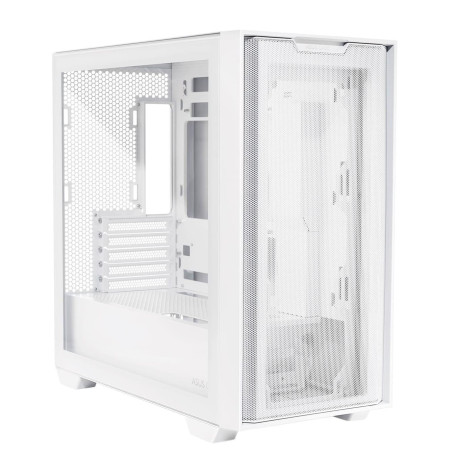 Корпус ASUS A21 White Tempered Glass без БП (90DC00H3-B09010)