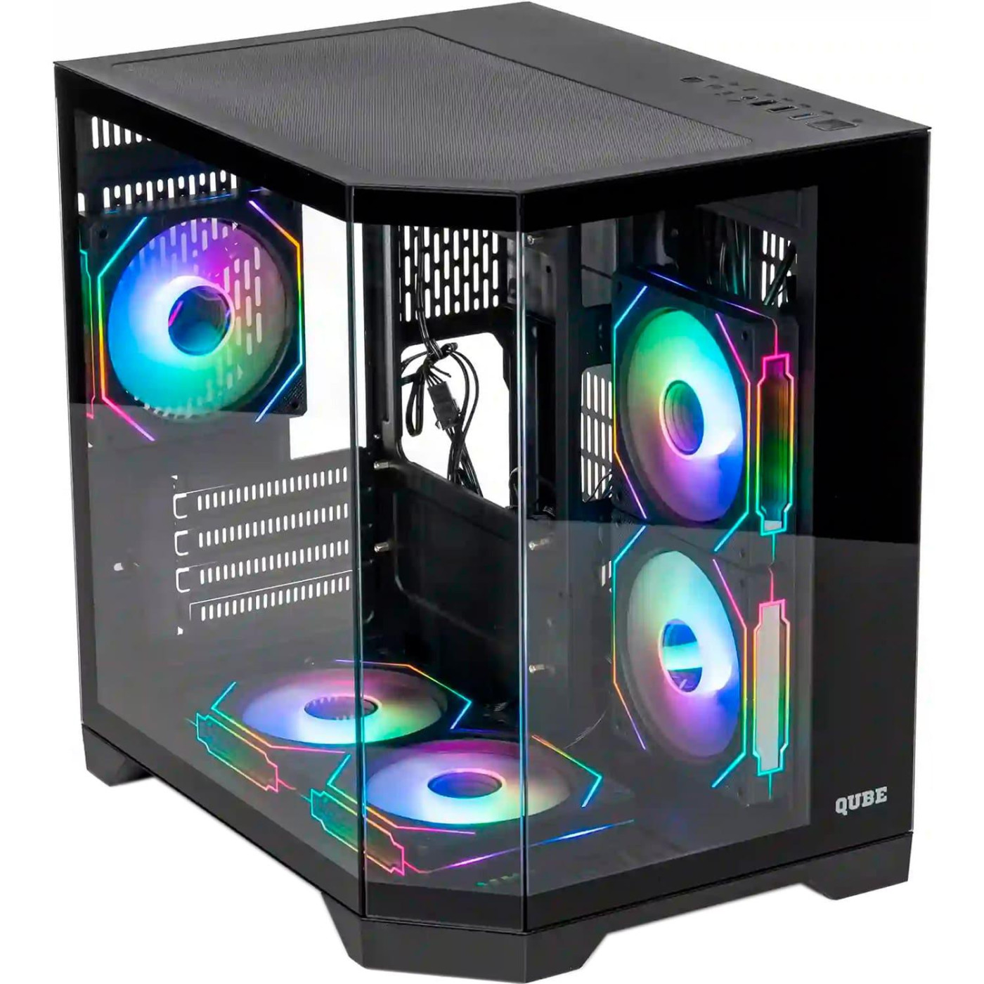 Корпус QUBE CRYSTAL ARGB Black (CRYSTAL_GBNU3) Без БП