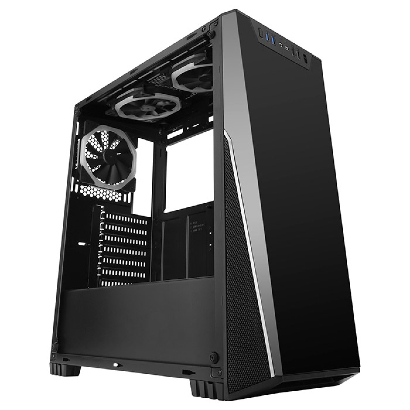 Корпус Frime MarkIII MarkIII-U3-GLS-3RGBF-WP Без БЖ