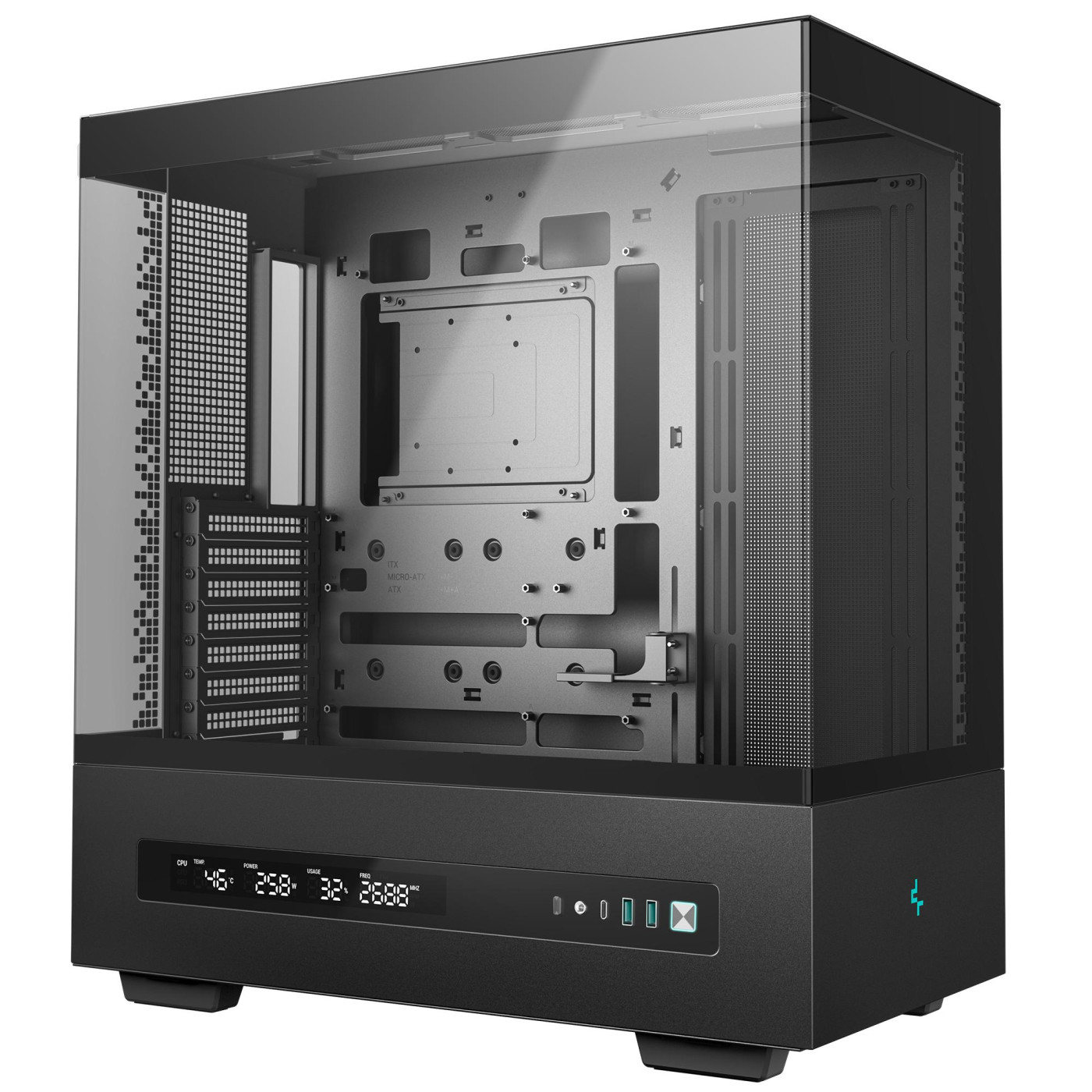 Корпус Deepcool CH690 Digital Black (R-CH690-BKNNA0D-G-1) Без БП
