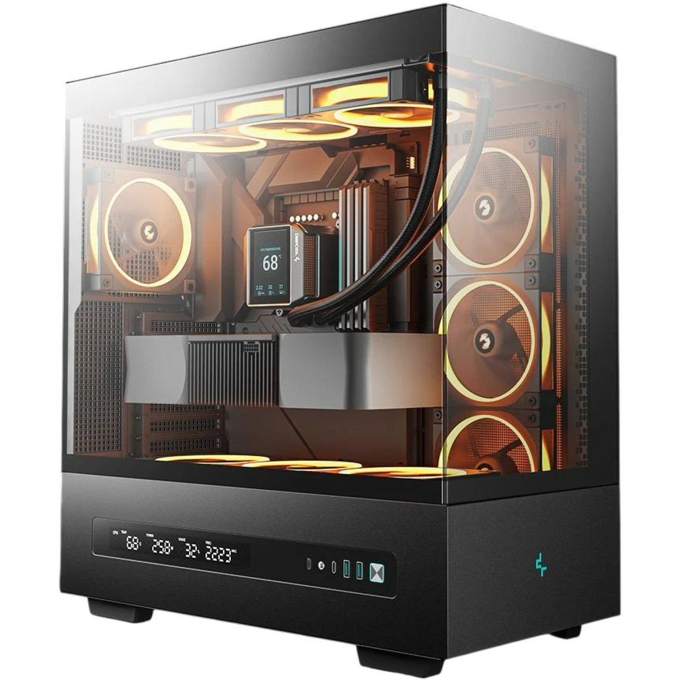 Корпус Deepcool CH690 Digital Black (R-CH690-BKNNA0D-G-1) Без БП