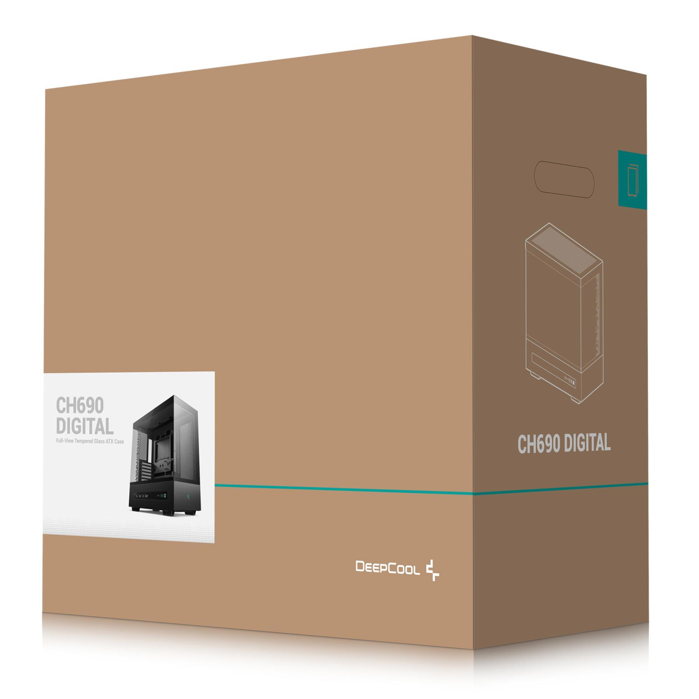 Корпус Deepcool CH690 Digital Black (R-CH690-BKNNA0D-G-1) Без БП
