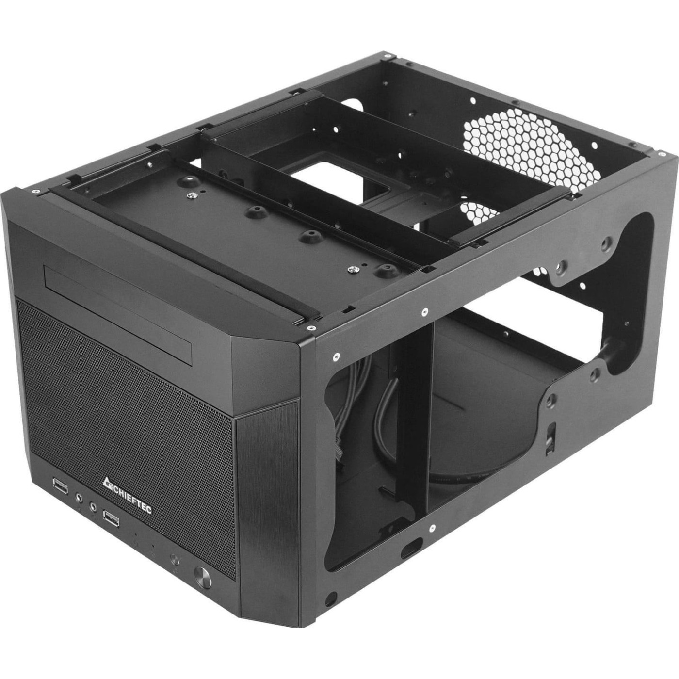 Корпус Chieftec PRO CUBE MINI CN-01B-OP miniITX, без БЖ, Black (CN-01B-OP) Без БП