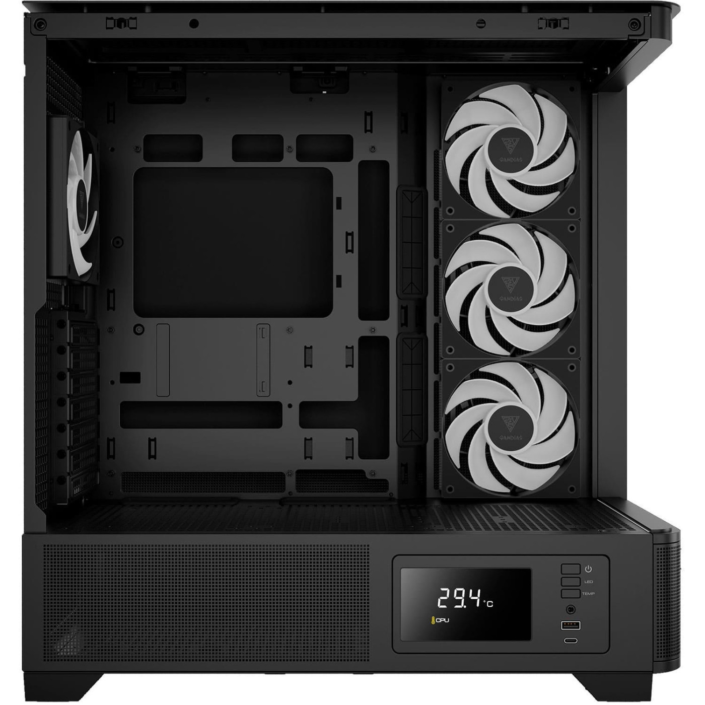 Корпус GAMDIAS ATLAS P2 CG Black (4711514501025)