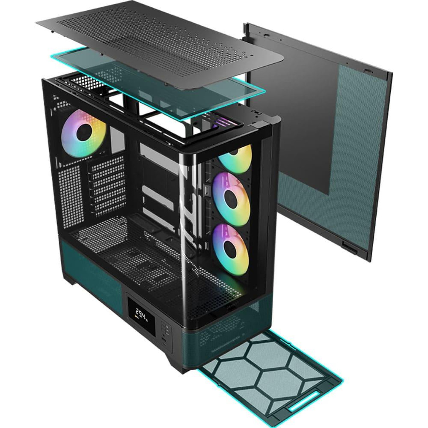 Корпус GAMDIAS ATLAS P2 CG Black (4711514501025)