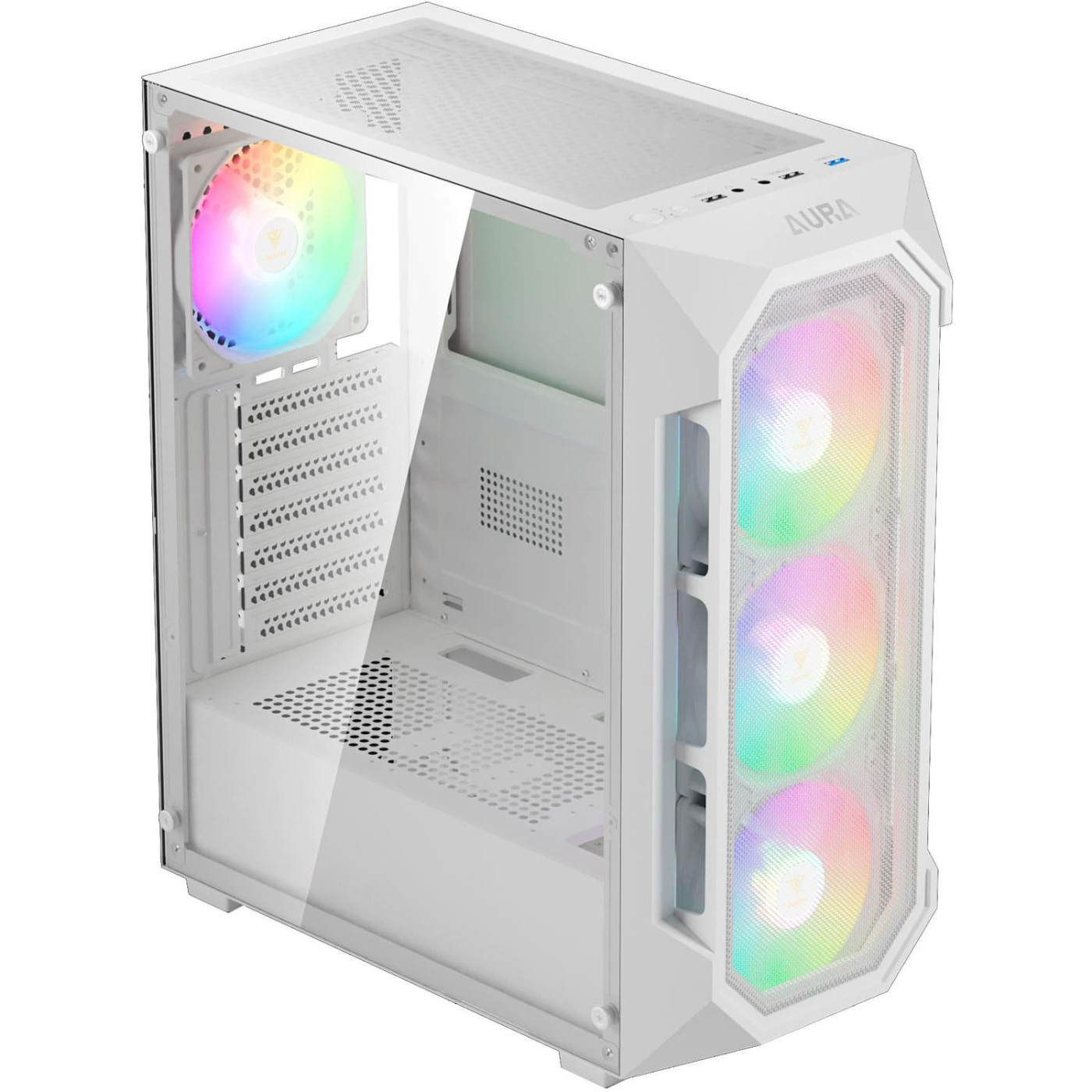 Корпус GAMDIAS AURA GC1 ELITE WH ARGB White (4711514500608)