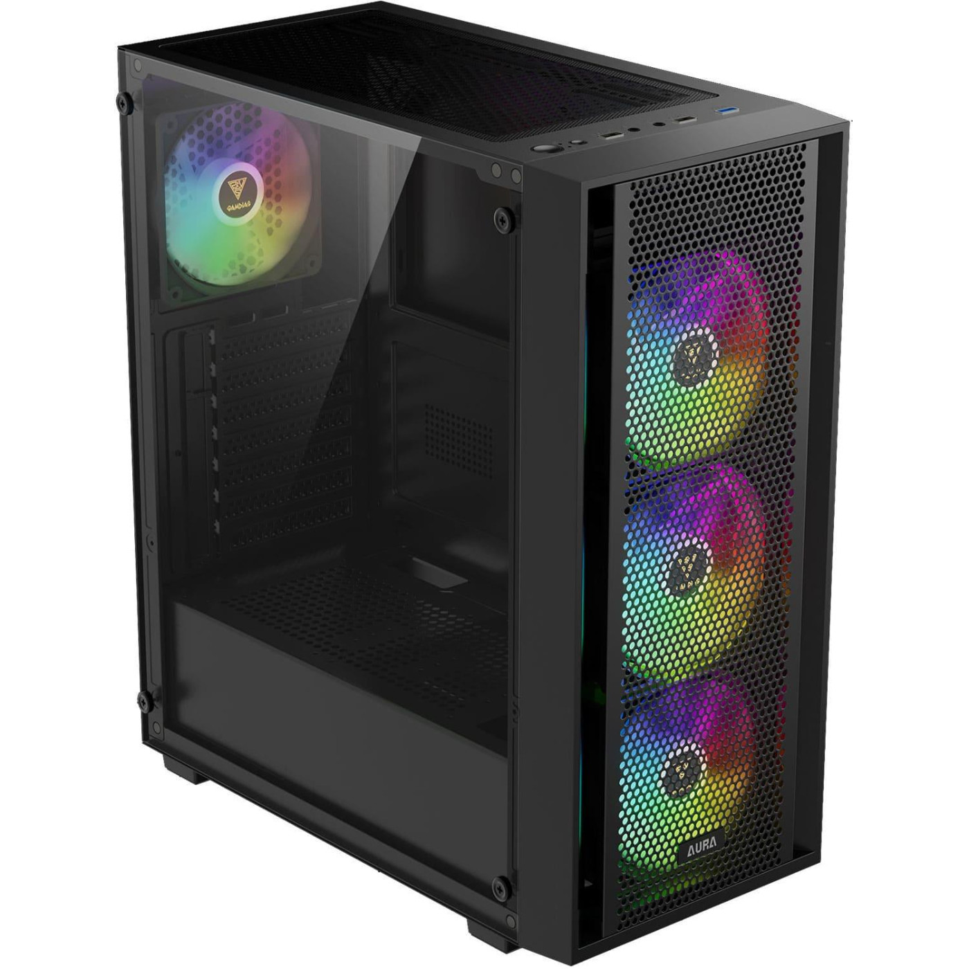 Корпус GAMDIAS AURA GC2 ELITE ARGB Black (4711514500615) Без БП
