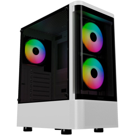 Корпус GAMDIAS TALOS E3 CG WH без БП White (4711514501209)