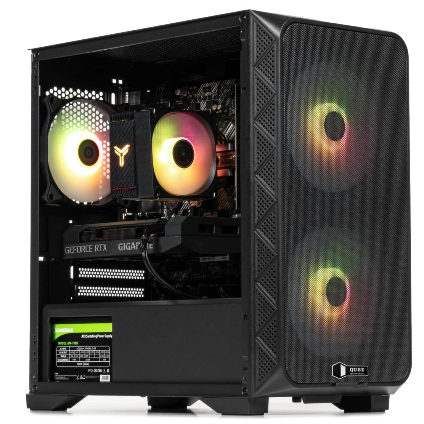 Корпус QUBE FLOW Black (FLOW_FBNU3)