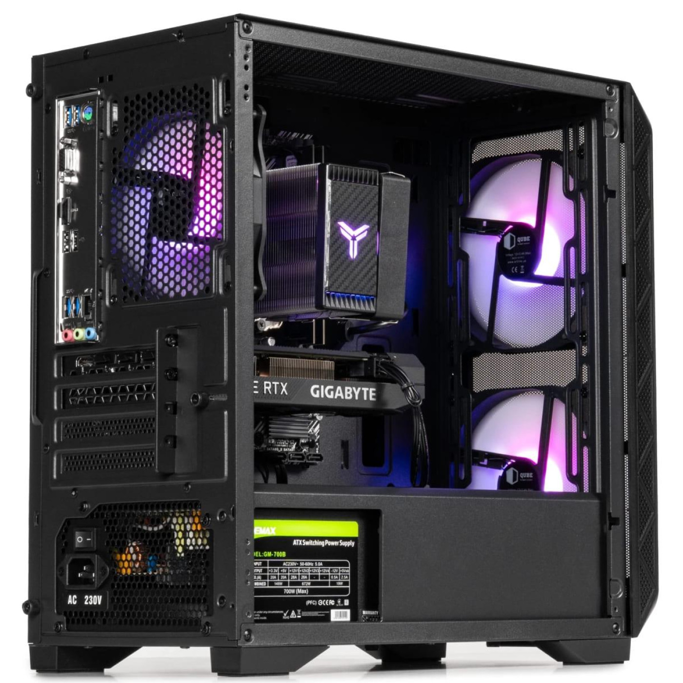 Корпус QUBE FLOW Black (FLOW_FBNU3)