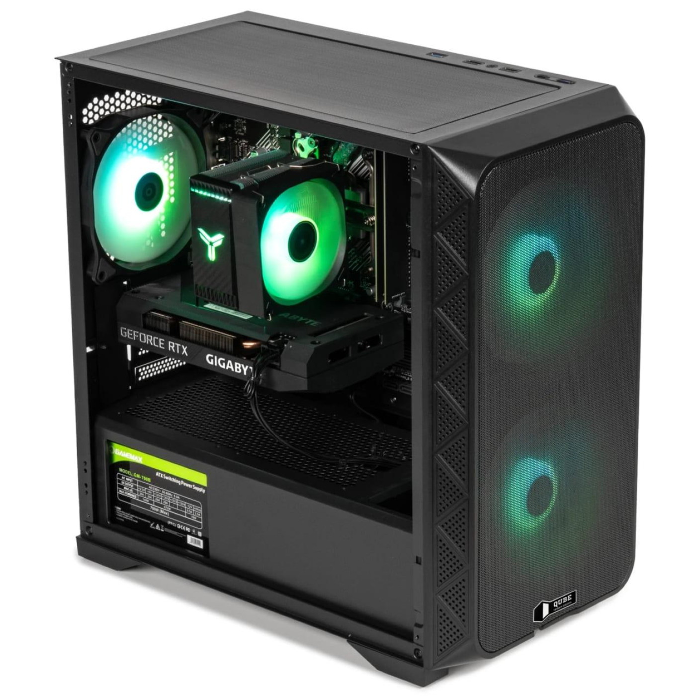 Корпус QUBE FLOW Black (FLOW_FBNU3)