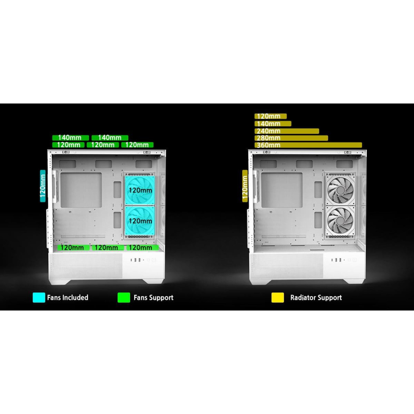 Корпус Zalman Chronix V2 Tempered Glass без БЖ White (CHRONIXV2WHITE)