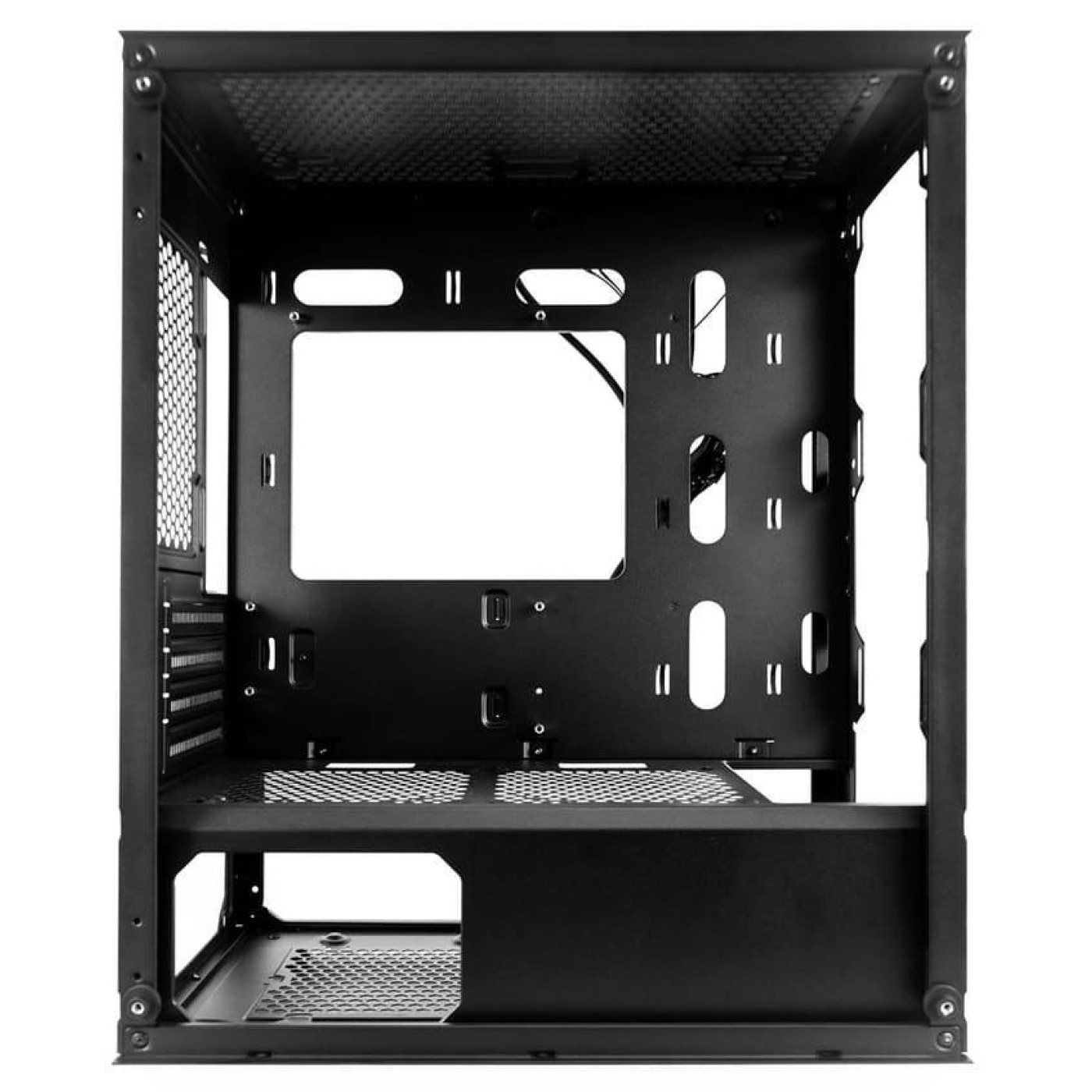 Корпус 1stPlayer X3-M-4F1-BK (X3-M-4F1-BK) Без БП