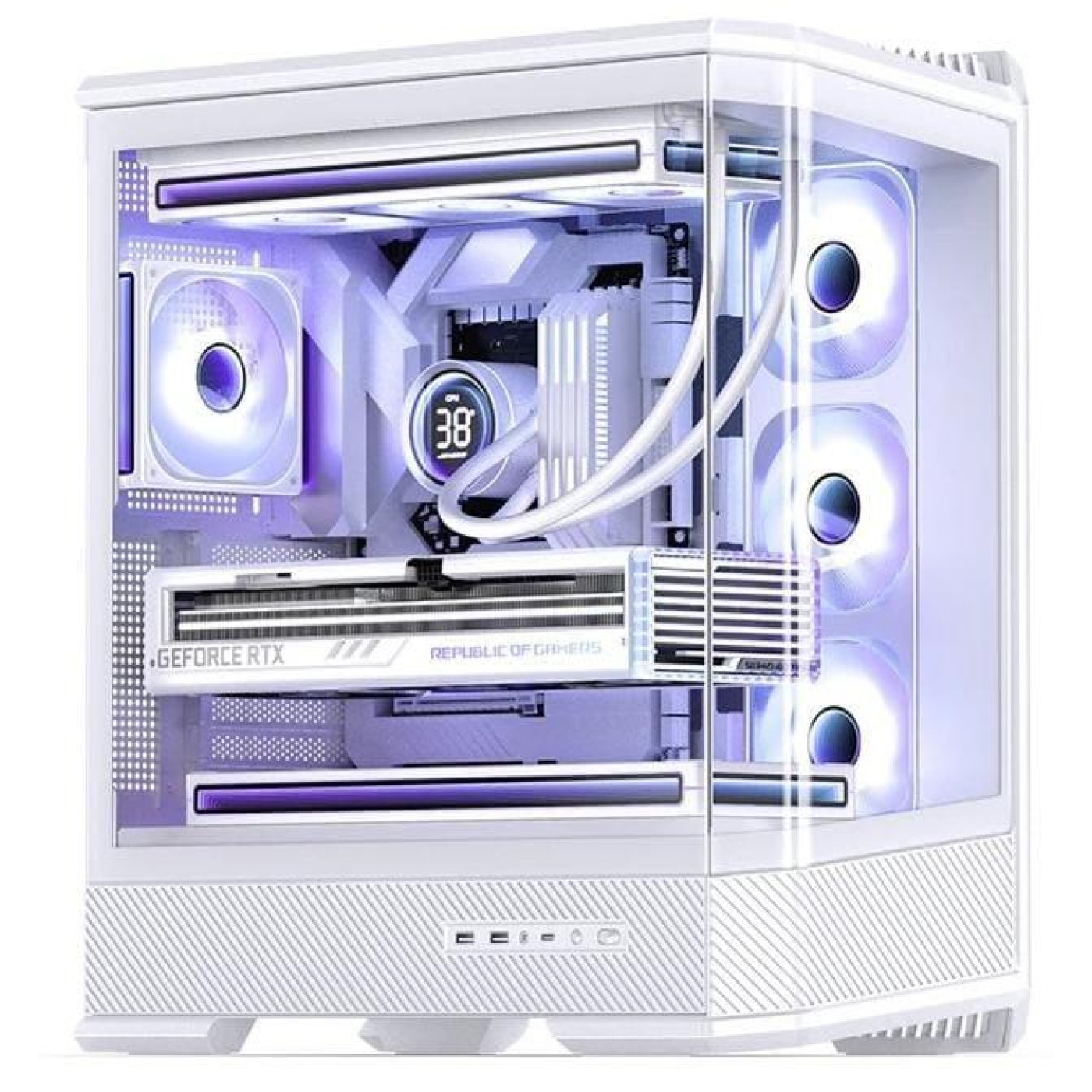 Корпус Jonsbo D400 White (D400 White) Без БП