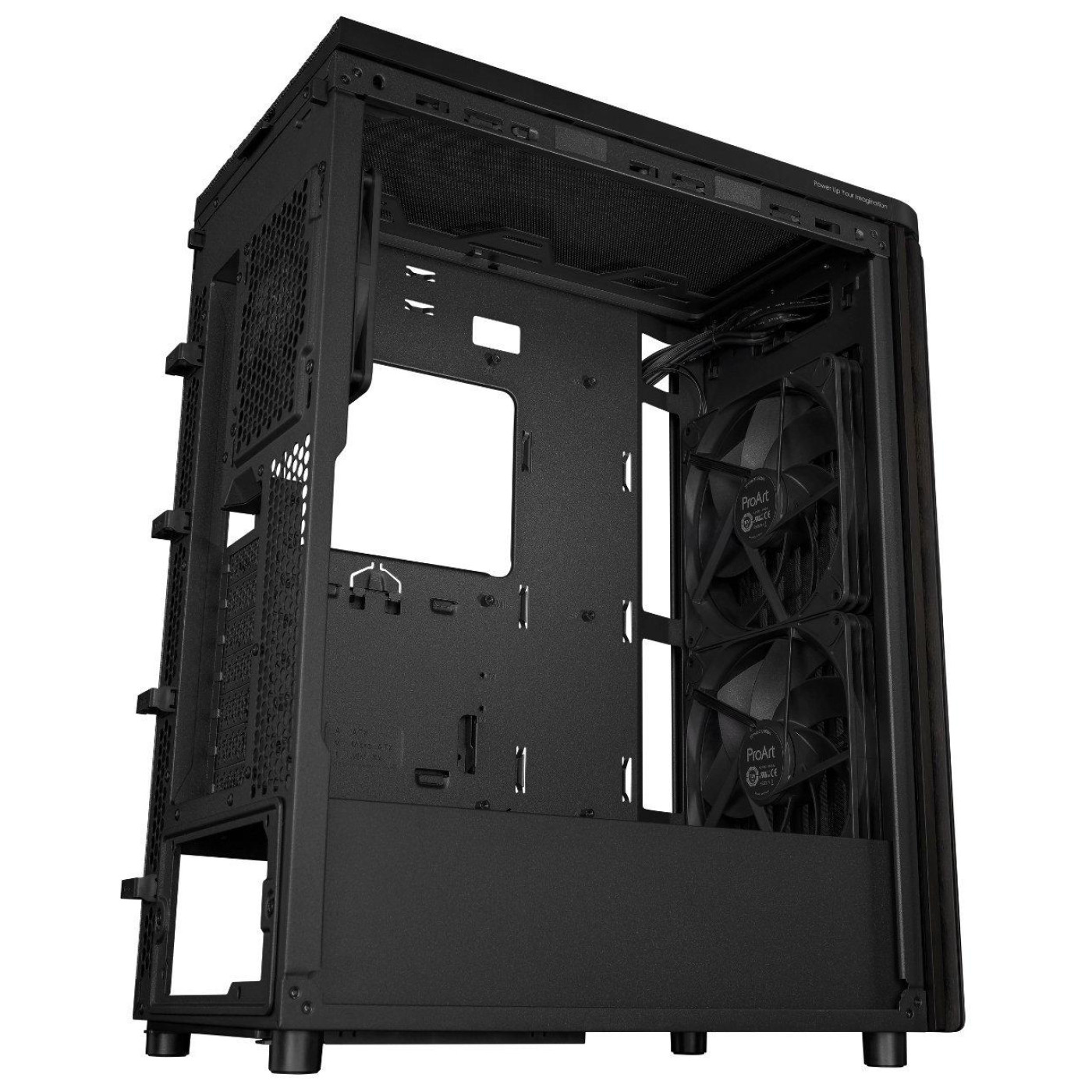 Корпус ASUS ProArt PA401 Wood Edition - Tempered Glass без БП (90DC00M0-B39000)