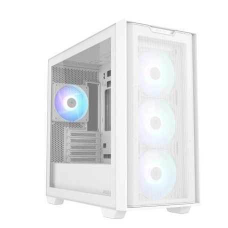 Корпус ASUS A21 Plus White Tempered Glass ARGB без БП (90DC00H3-B19010)