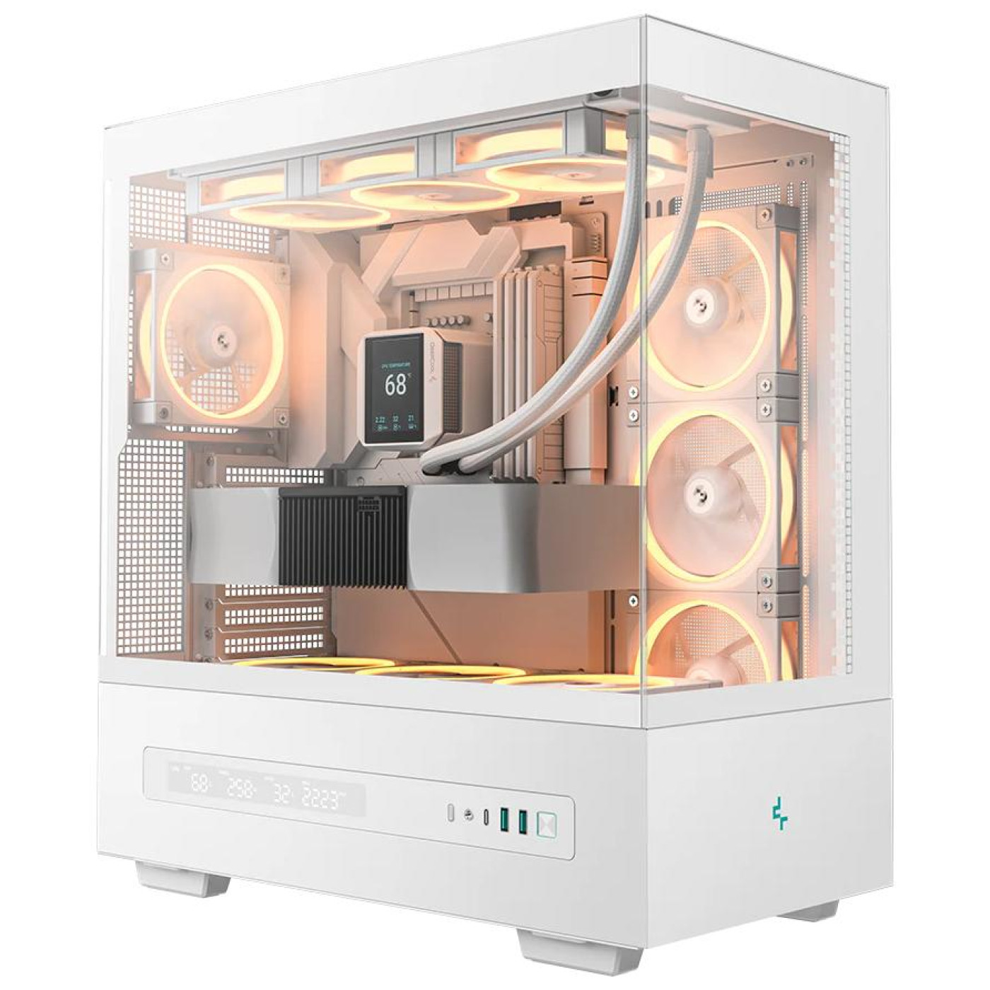 Корпус Deepcool CH690 Digital White (R-CH690-WHNNA0D-G-1) Без БП