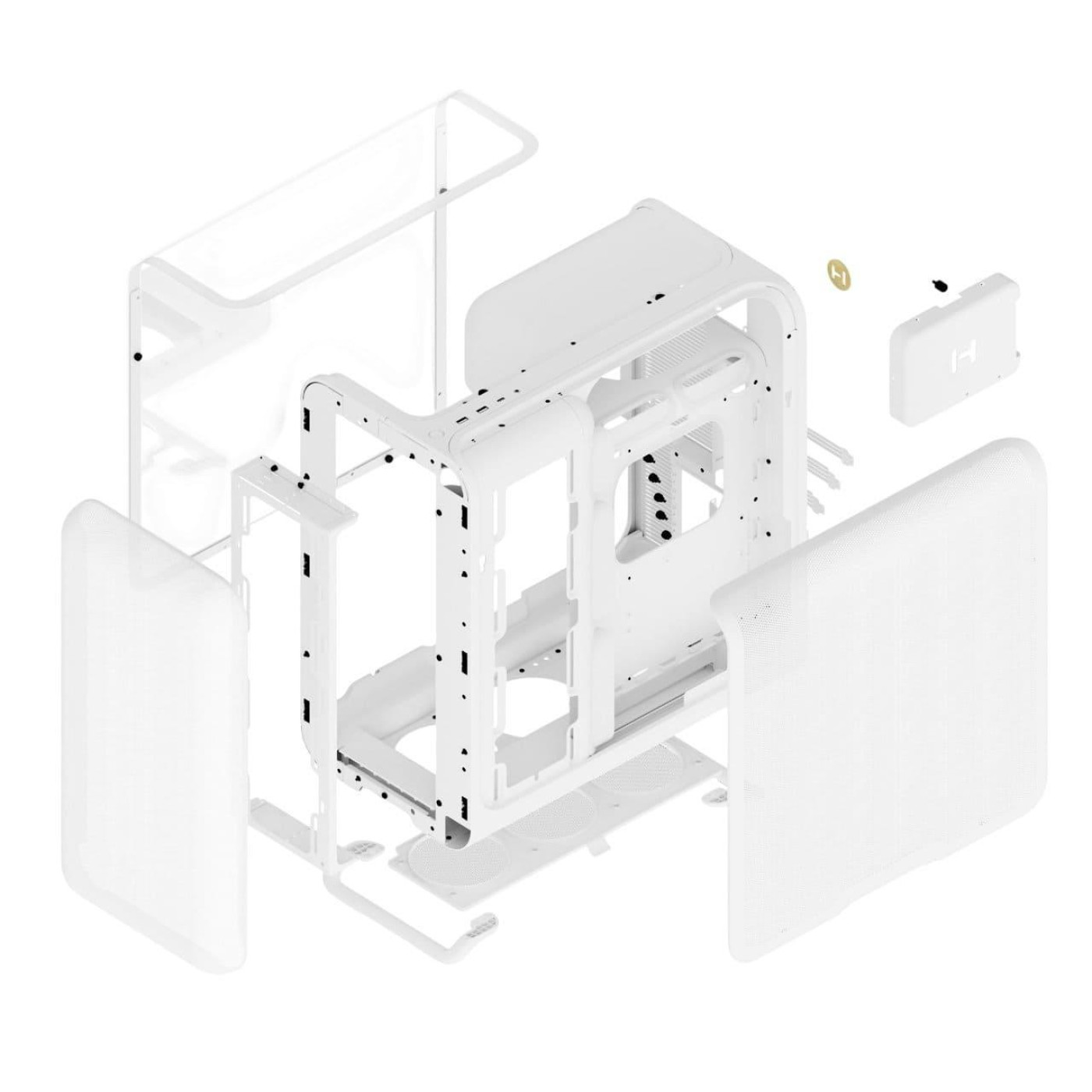 Корпус Hyte X50 без БЖ Snow White (CS-HYTE-X50G-WW) Без БП