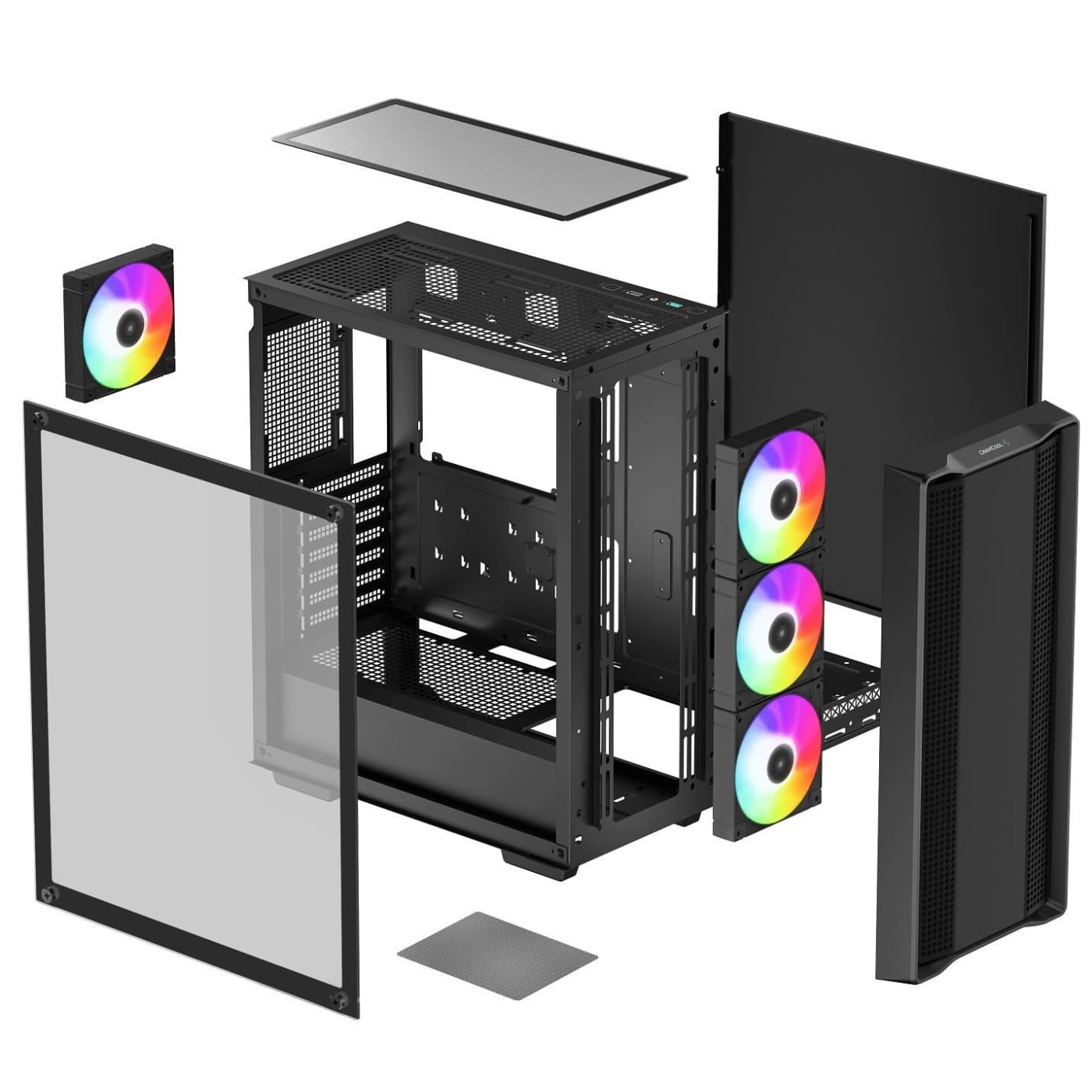 Корпус Deepcool CC560 ARGB V2 Black (R-CC560-BKTAA4-G-2) Без БП