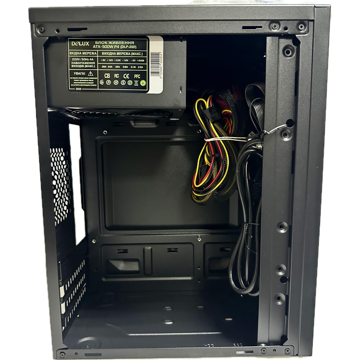 Корпус Delux MK 350 Black 500W 12Fan