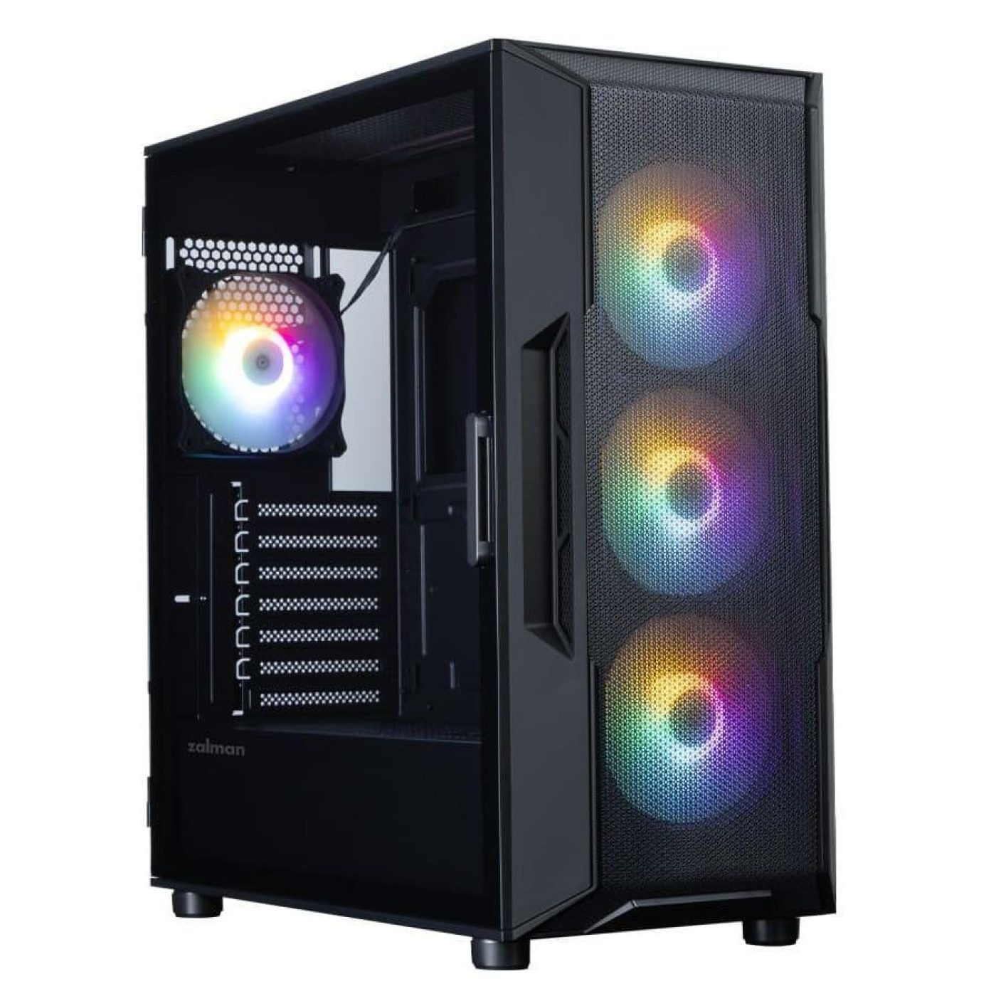 Корпус Zalman I3 Neo V2 Tempered Glass без БЖ Black (I3NEOV2BLACK)