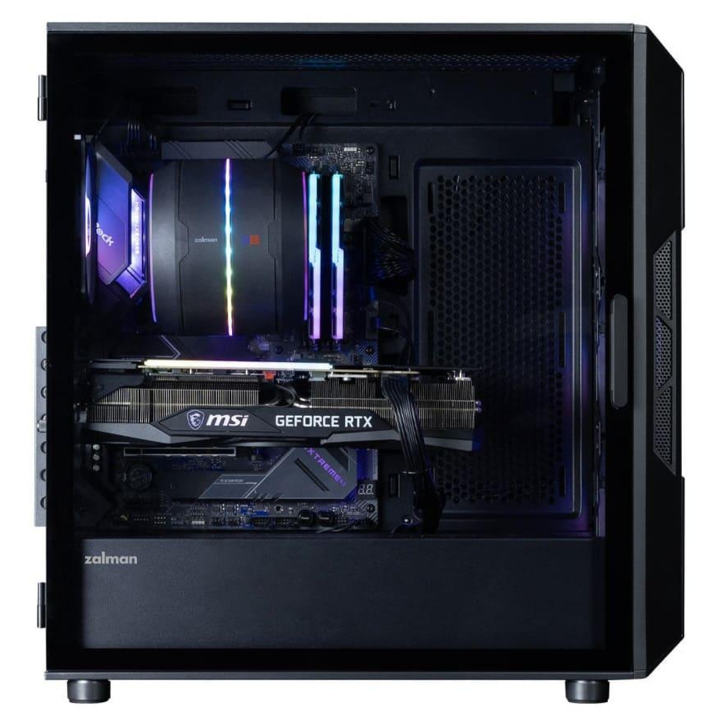 Корпус Zalman I3 Neo V2 Tempered Glass без БЖ Black (I3NEOV2BLACK)