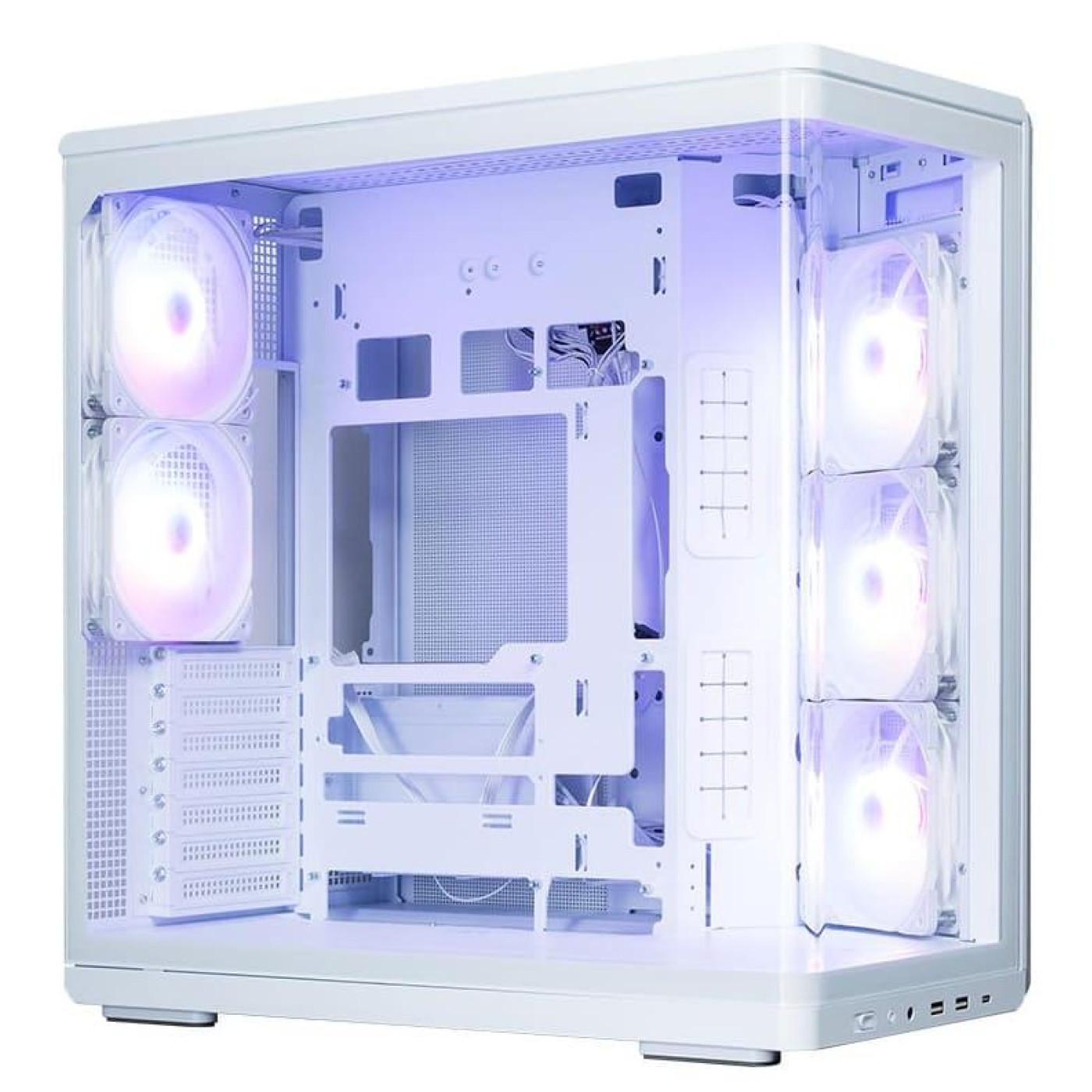 Корпус Zalman P60 Tempered Glass без БЖ White (P60WHITE)