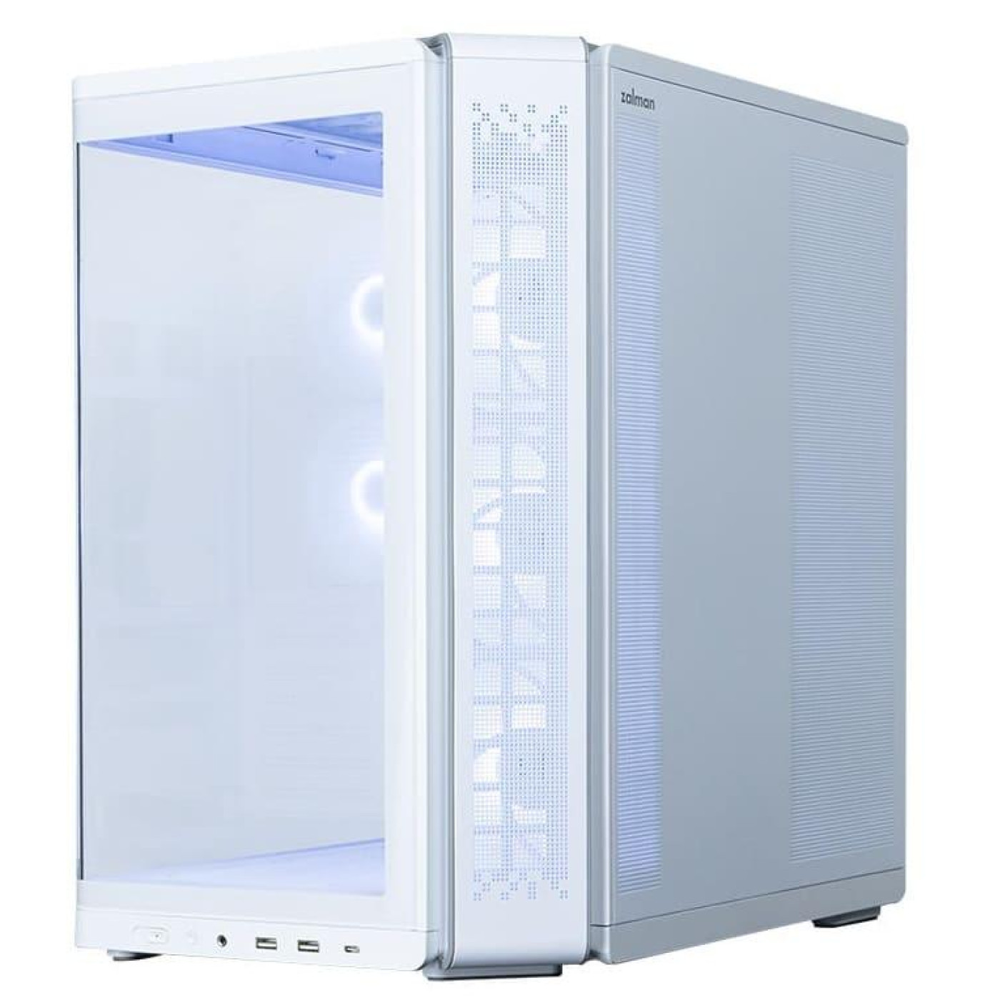 Корпус Zalman P60 Tempered Glass без БЖ White (P60WHITE)