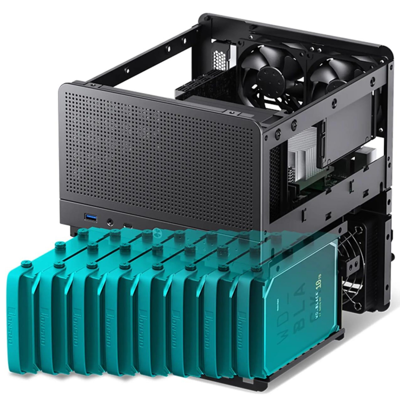 Корпус Jonsbo N3 Black (N3 Black) Без БП