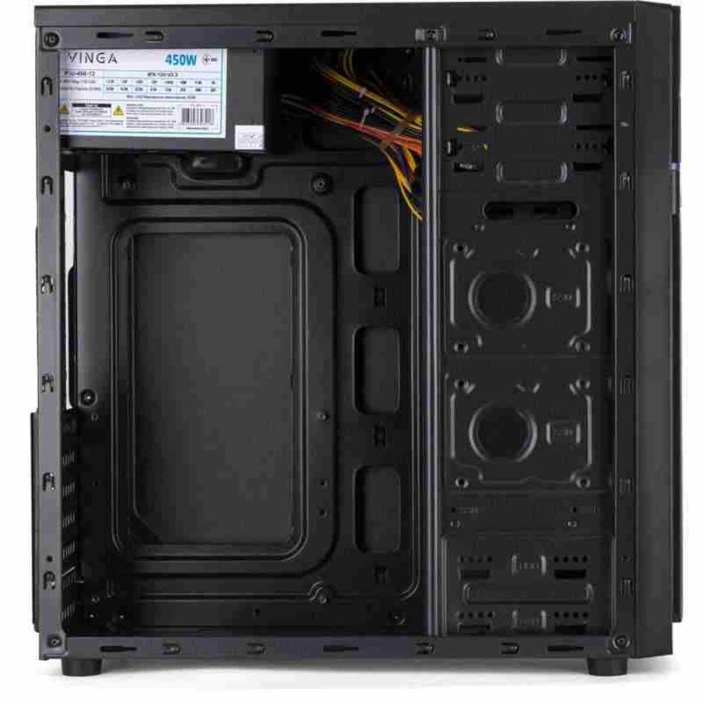 Корпус Vinga CS106B-450W Black (CS106B-450W)