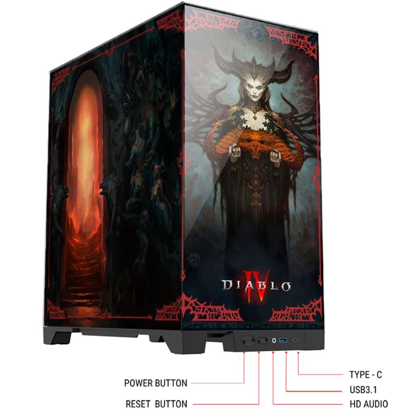 Корпус DIABLO IV - Lilith - Limited Edition ATX (Диабло)